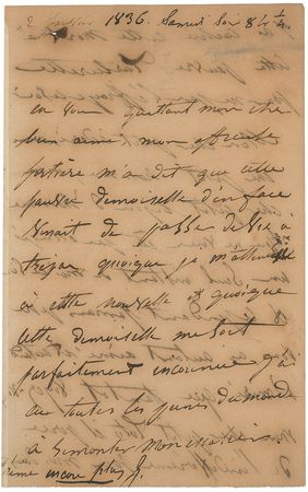 Lot #604 Victor Hugo: Juliette Drouet: An impassioned love letter to Victor Hugo - Image 1