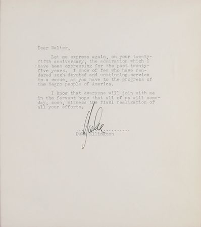 Lot #724 Duke Ellington Typed Letter Signed - Image 2