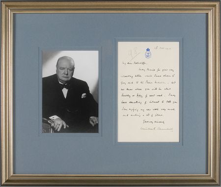 Lot #136 Winston Churchill: An early letter from the soon-to-be First Lord of Admiralty - Image 1