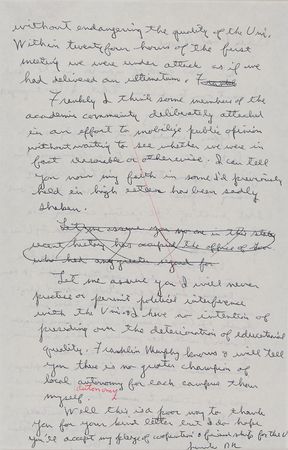 Lot #76 Ronald Reagan: Governor Reagan foreshadows further unrest at California campuses - Image 2