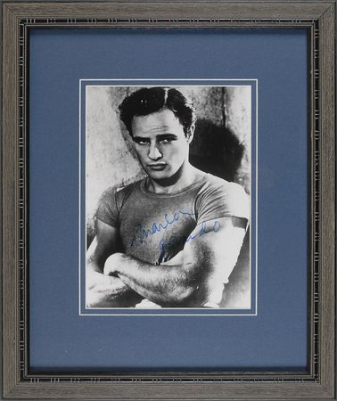 Lot #759 Marlon Brando Signed Photograph - Image 1