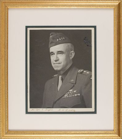 Lot #387 Omar Bradley Signed Photograph - Image 1