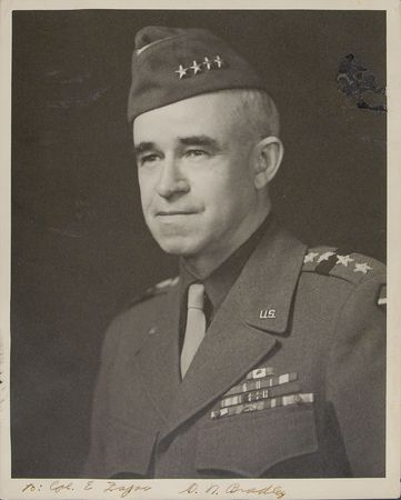 Lot #387 Omar Bradley Signed Photograph - Image 2