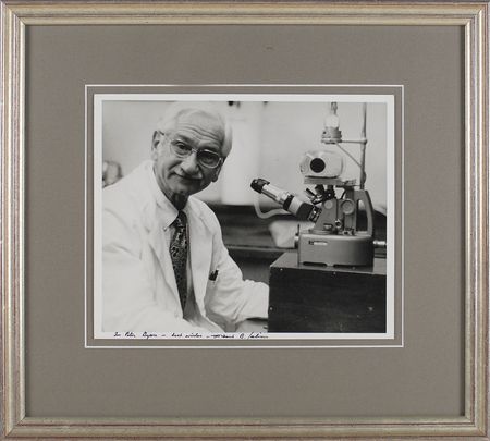Lot #323 Albert Sabin Signed Photograph - Image 1