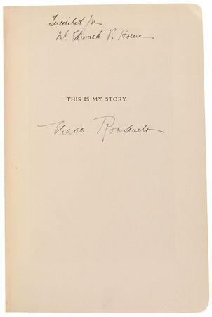 Lot #90 Eleanor Roosevelt Book - Image 1