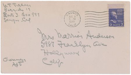 Lot #872 Bill Tilden Handwritten Letter Signed - Image 3