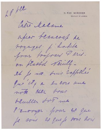 Lot #227 Mata Hari: “After much traveling I am now living indefinitely in Paris” - Image 1