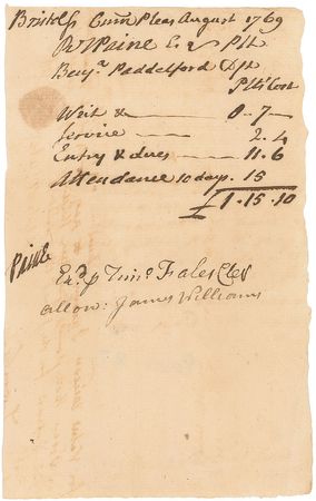 Lot #288 Robert Treat Paine - Image 1