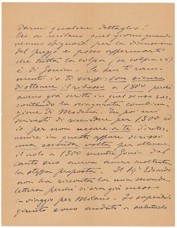 Lot #646 Ruggero Leoncavallo Handwritten Letter Signed - Image 2
