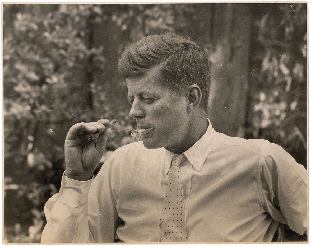 jfk cigarettes John F. Kennedy Photograph