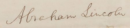 Lot #2005 Abraham Lincoln Signed Document - Image 2