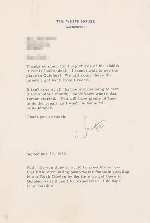 Lot #2047 Jacqueline Kennedy Wexford House Archive - Image 27