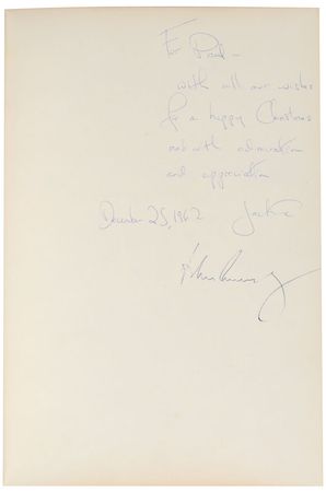 Lot #2039 John and Jacqueline Kennedy Signed Book - Image 1