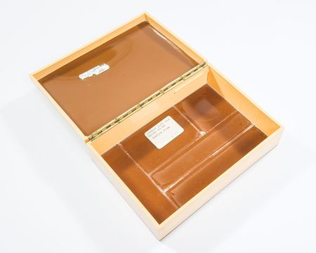 Lot #2020 Truman White House Celluloid Powder Box, Tray, Comb, and Brush - Image 3