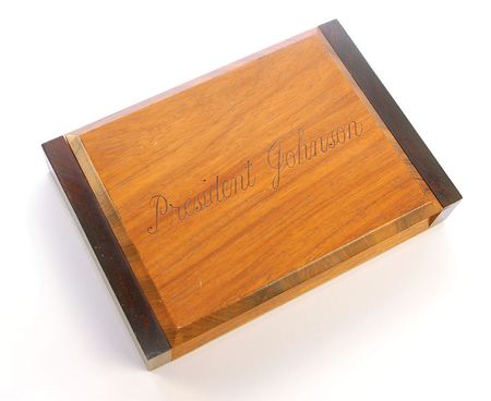 Lot #2062 Lyndon B. Johnson’s Wooden Cigar Box - Image 1