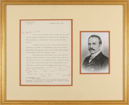 Lot #2105 Stanford White Typed Letter Signed - Image 1