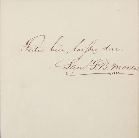 Lot #2079 Samuel F. B. Morse Autograph Quote Signed - Image 2