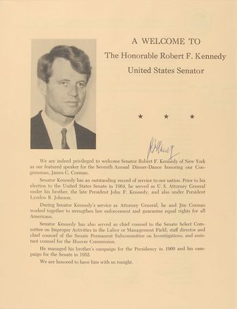 Lot #2058 Robert F. Kennedy Signed Program - Image 2