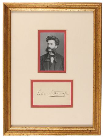 Lot #2132 Johann Strauss, Jr. Signature - Image 1