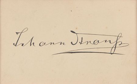 Lot #2132 Johann Strauss, Jr. Signature - Image 2