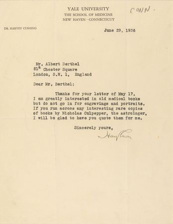 Lot #2090 Harvey Cushing Typed Letter Signed - Image 2