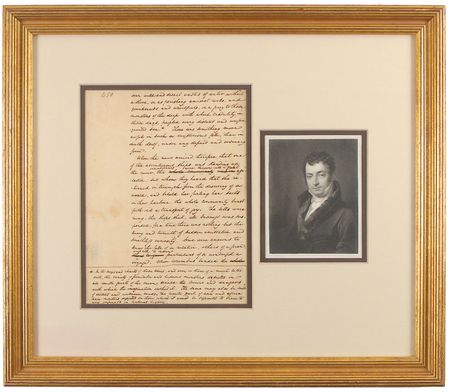 Lot #2099 Washington Irving Autograph Manuscript - Image 1