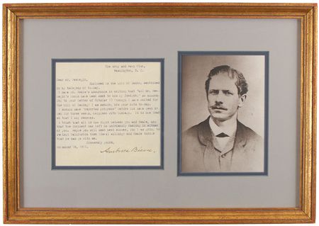 Lot #2115 Ambrose Bierce Typed Letter Signed  - Image 1