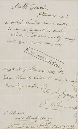 Lot #2082 P. T. Barnum Autograph Letter Signed - Image 2