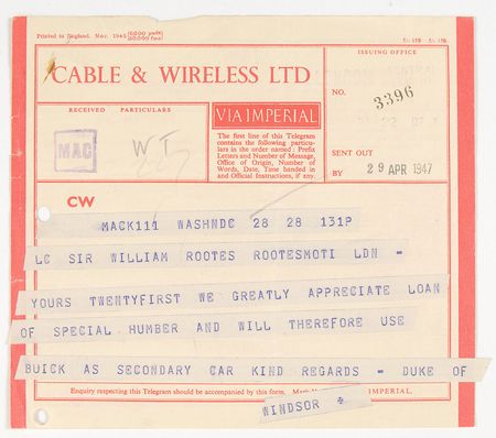 Lot #2068 Edward, Duke of Windsor Typed Letter Signed - Image 3