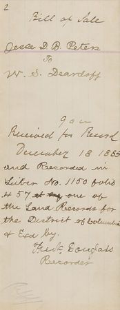 Lot #2094 Frederick Douglass Signed Document - Image 2