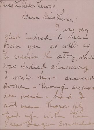 Lot #2110 Joel Chandler Harris Autograph Letter Signed - Image 1