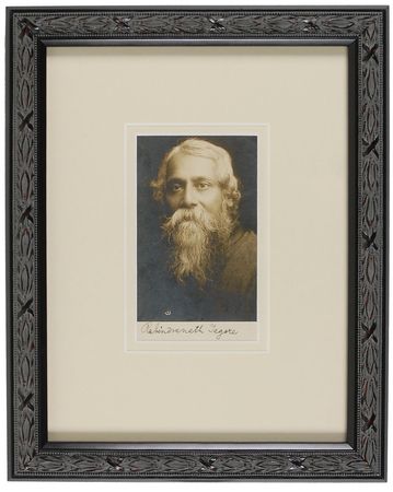 Lot #2116 Rabindranath Tagore Signed Photograph - Image 2