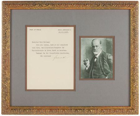 Lot #2089 Sigmund Freud Typed Letter Signed - Image 1