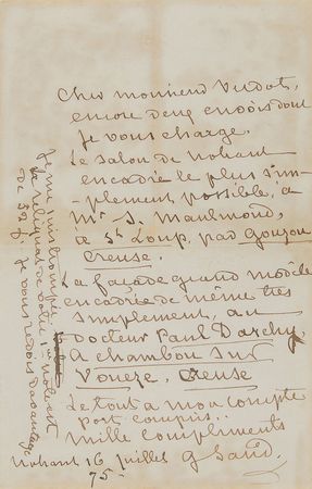 Lot #2107 George Sand Autograph Letter Signed - Image 2