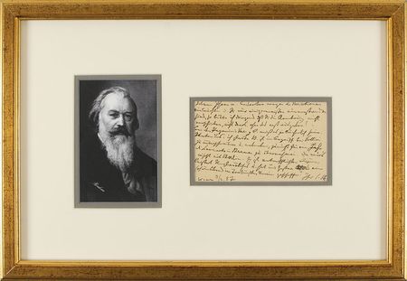 Lot #2130 Johannes Brahms Autograph Letter Signed - Image 1