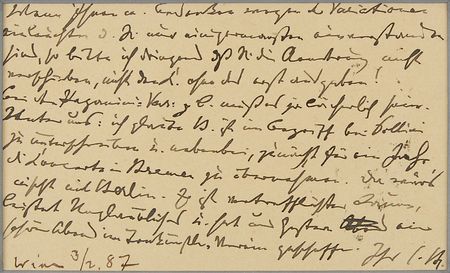 Lot #2130 Johannes Brahms Autograph Letter Signed - Image 2