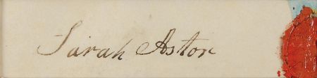 Lot #2075 John Jacob and Sarah Astor Signatures - Image 3