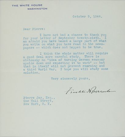 Lot #2017 Franklin D. Roosevelt Typed Letter Signed - Image 2