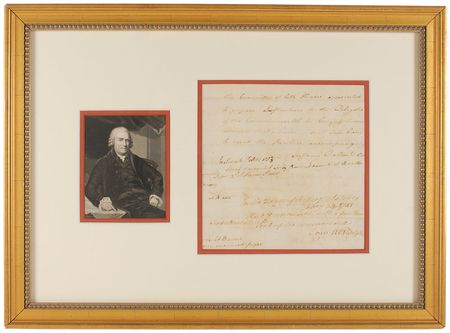 Lot #2069 Samuel Adams Signed Document - Image 1