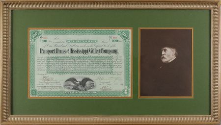 Lot #2077 Collis P. Huntington Signed Stock Certificate - Image 1