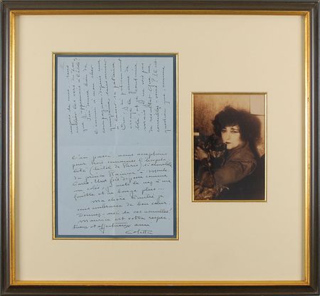 Lot #2120 Colette Autograph Letter Signed - Image 1