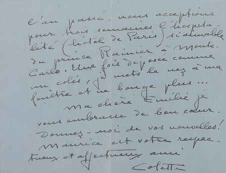Lot #2120 Colette Autograph Letter Signed - Image 4