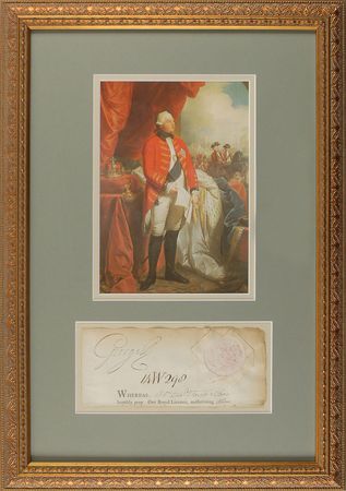 Lot #2066 King George III Signature - Image 1