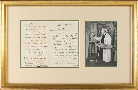 Lot #2103 Edward Burne-Jones Autograph Letter Signed - Image 1