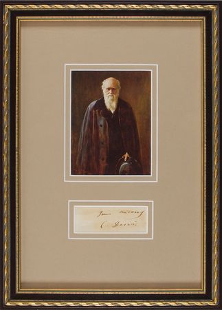 Lot #2087 Charles Darwin Signature - Image 1