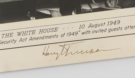 Lot #2019 Harry S. Truman Signed Photograph - Image 2