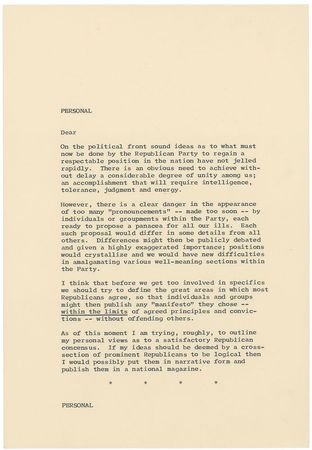 Lot #2024 Dwight D. Eisenhower Typed Letter Signed - Image 2