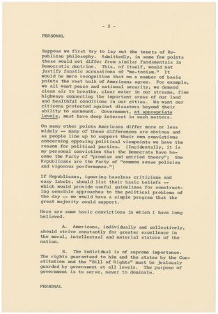 Lot #2024 Dwight D. Eisenhower Typed Letter Signed - Image 3