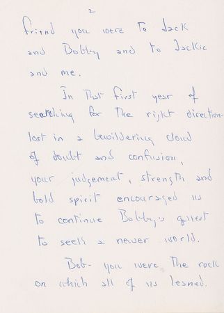 Lot #2057 Ethel Kennedy Autograph Letter Signed - Image 2