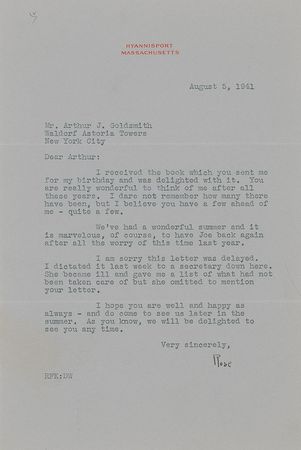 Lot #2056 Rose Kennedy Collection of Three Letters - Image 1